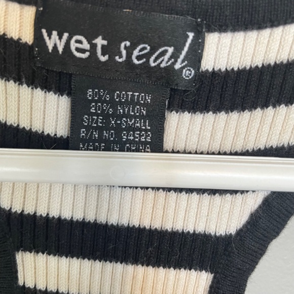 Wet Seal striped cotton blend tank top size XS - Picture 4 of 4